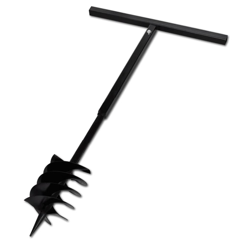 vidaXL Ground Drill with Handle 180 mm with Extension Tube 5 m Steel