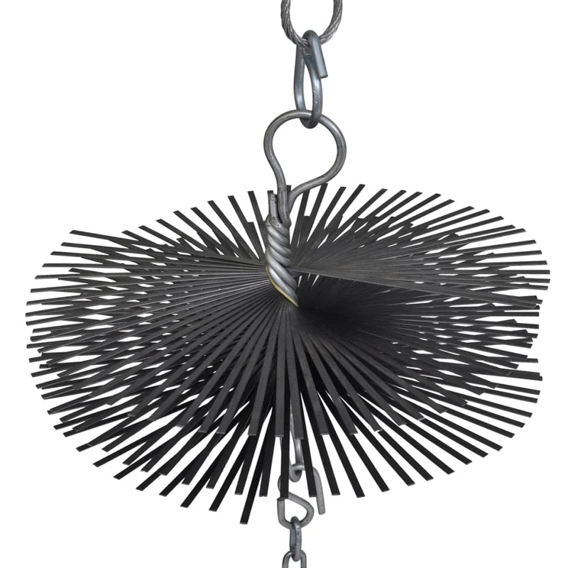 vidaXL Round Chimney Cleaning Brush Dia. 25 cm
