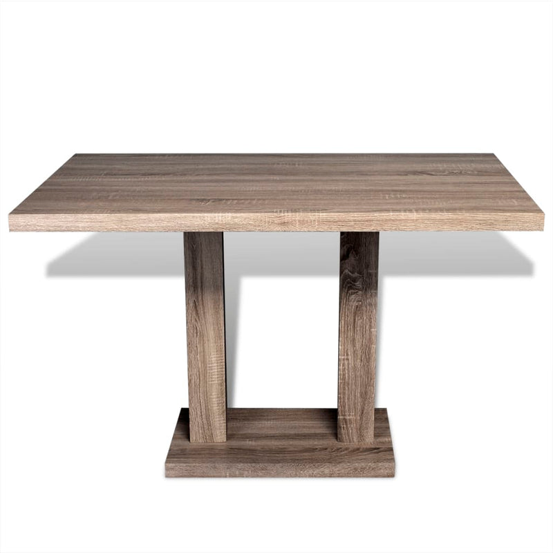 vidaXL Dining Table MDF Oak-look