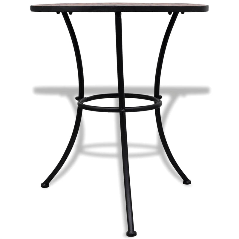 vidaXL Bistro Table Terracotta 60 cm Mosaic