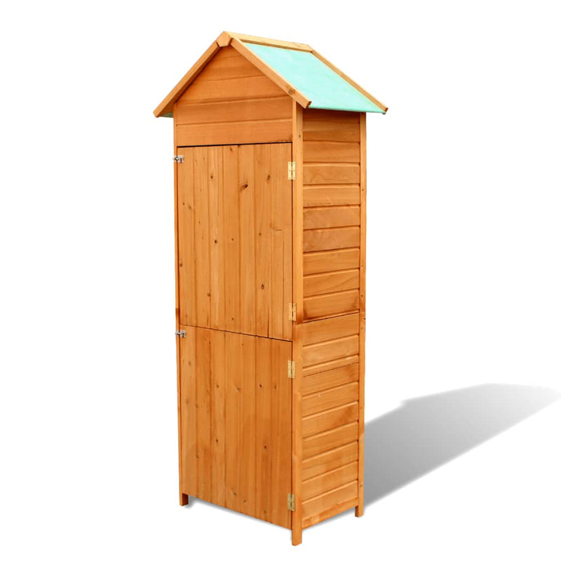 vidaXL Garden Storage Cabinet Brown 42.5x64x190 cm