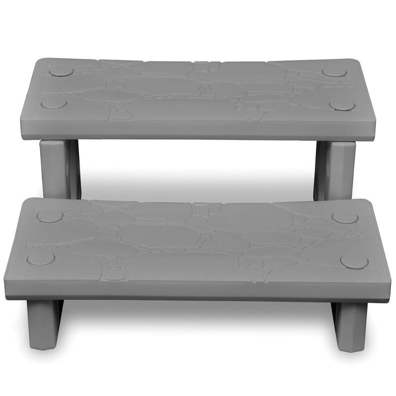 vidaXL Spa Steps Grey