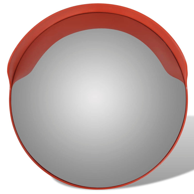 vidaXL Convex Traffic Mirror PC Plastic Orange 60 cm
