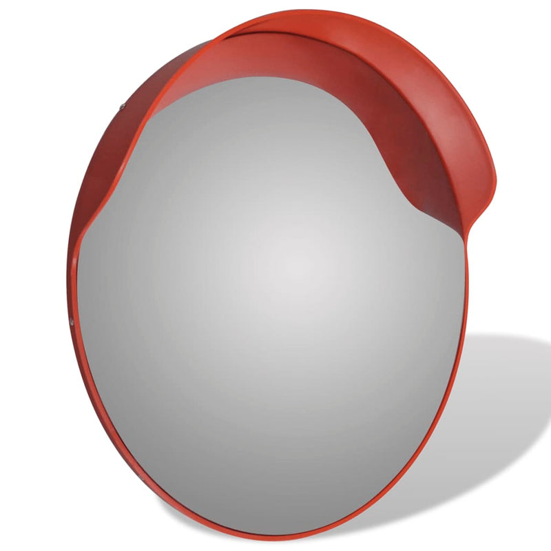 vidaXL Convex Traffic Mirror PC Plastic Orange 60 cm