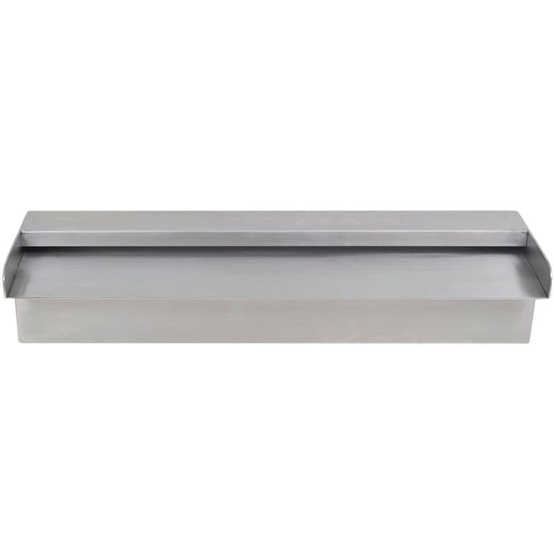 vidaXL Rectangular Waterfall Pool Fountain Stainless Steel 45 cm