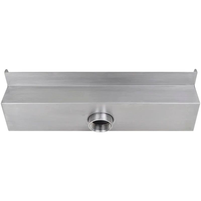 vidaXL Rectangular Waterfall Pool Fountain Stainless Steel 45 cm