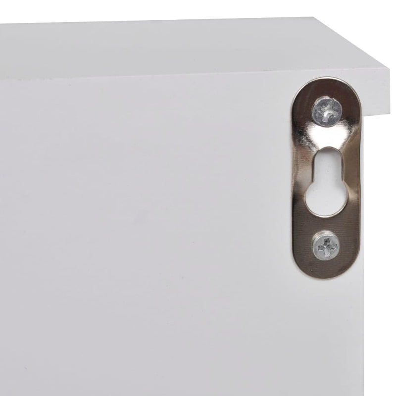 vidaXL Wall Cabinet for Keys and Jewellery with Doors and Hooks