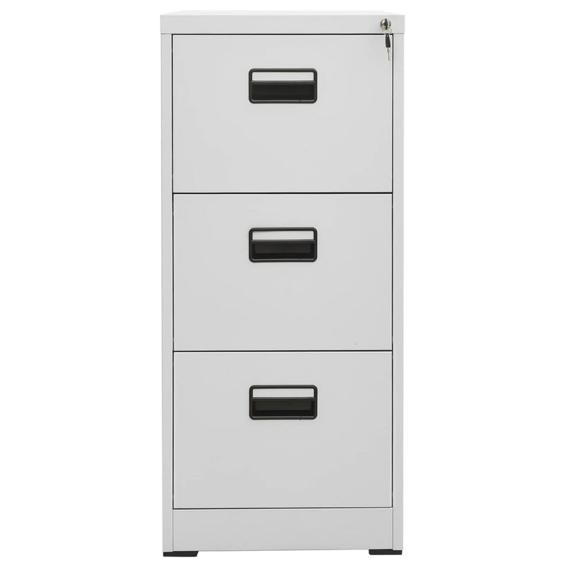 vidaXL Filing Cabinet Light Grey 46x62x102.5 cm Steel