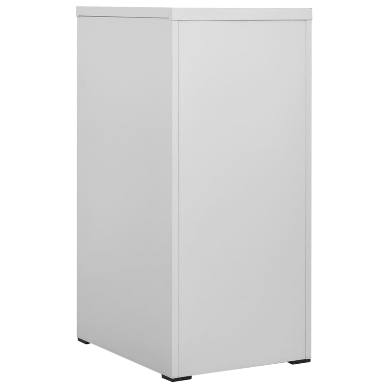 vidaXL Filing Cabinet Light Grey 46x62x102.5 cm Steel