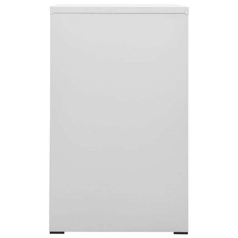 vidaXL Filing Cabinet Light Grey 46x62x102.5 cm Steel