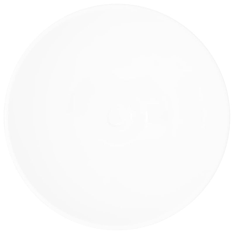 vidaXL Ceramic Bathroom Sink Basin White Round