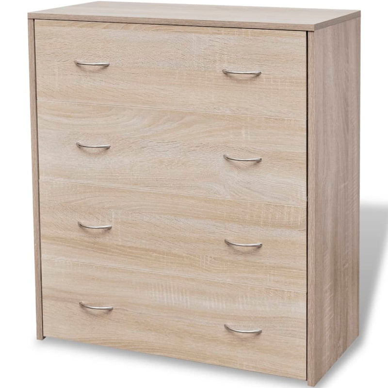 vidaXL Sideboard with 4 Drawers 60x30.5x71 cm Oak Colour