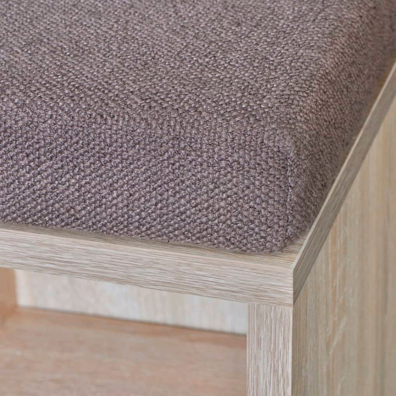 Shoe Storage Bench 10 Compartments Oak Colour