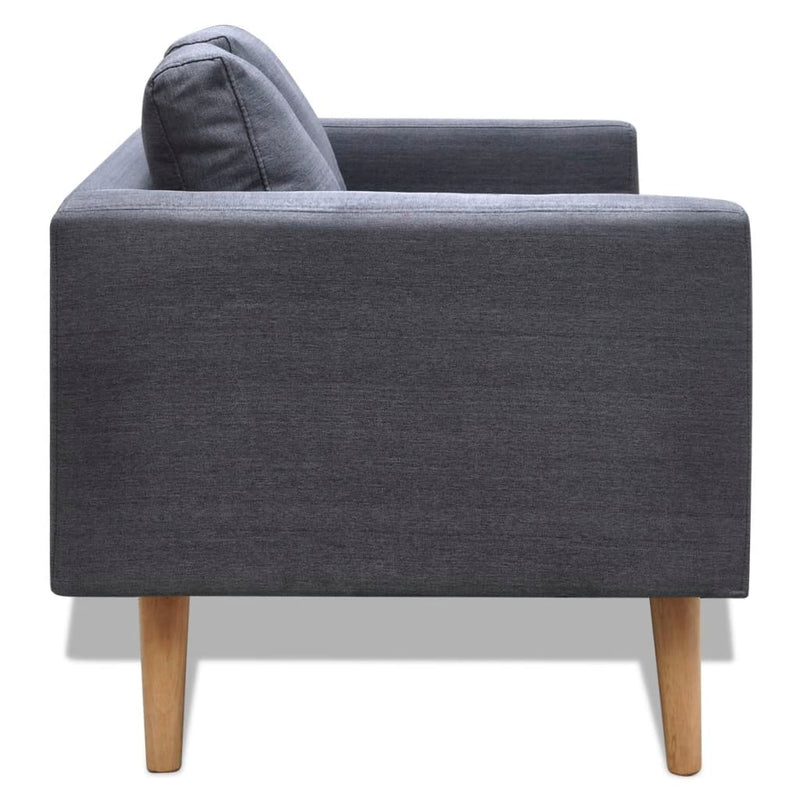 vidaXL Sofa Set 2-Seater and 3-Seater Fabric Dark Grey