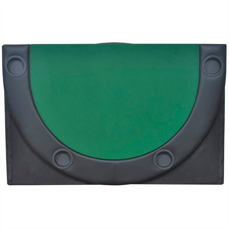 vidaXL 10-Player Foldable Poker Tabletop Green