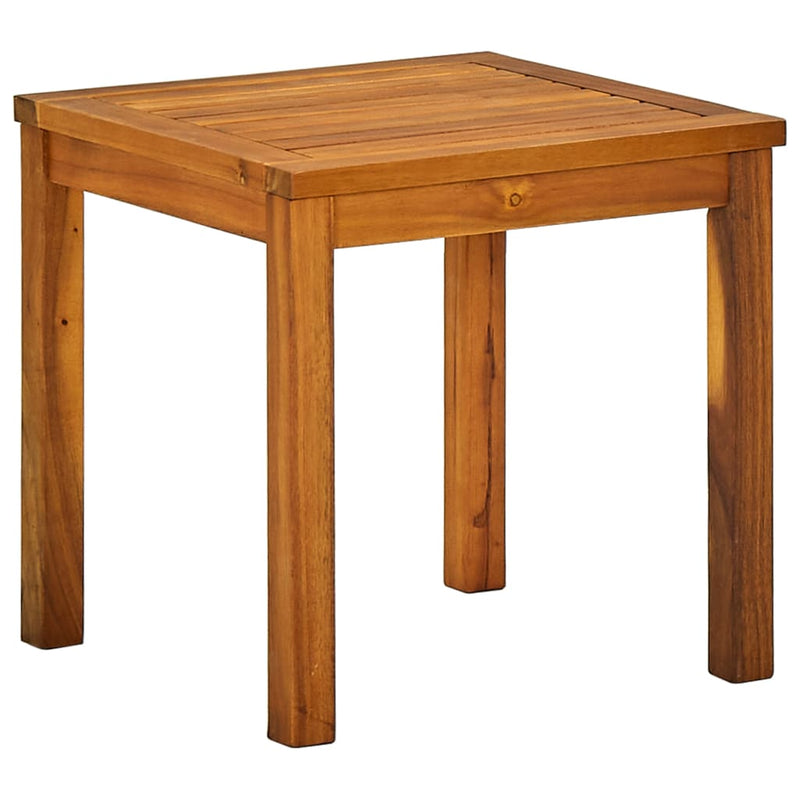 vidaXL Sun Lounger with Table Solid Acacia Wood and Textilene