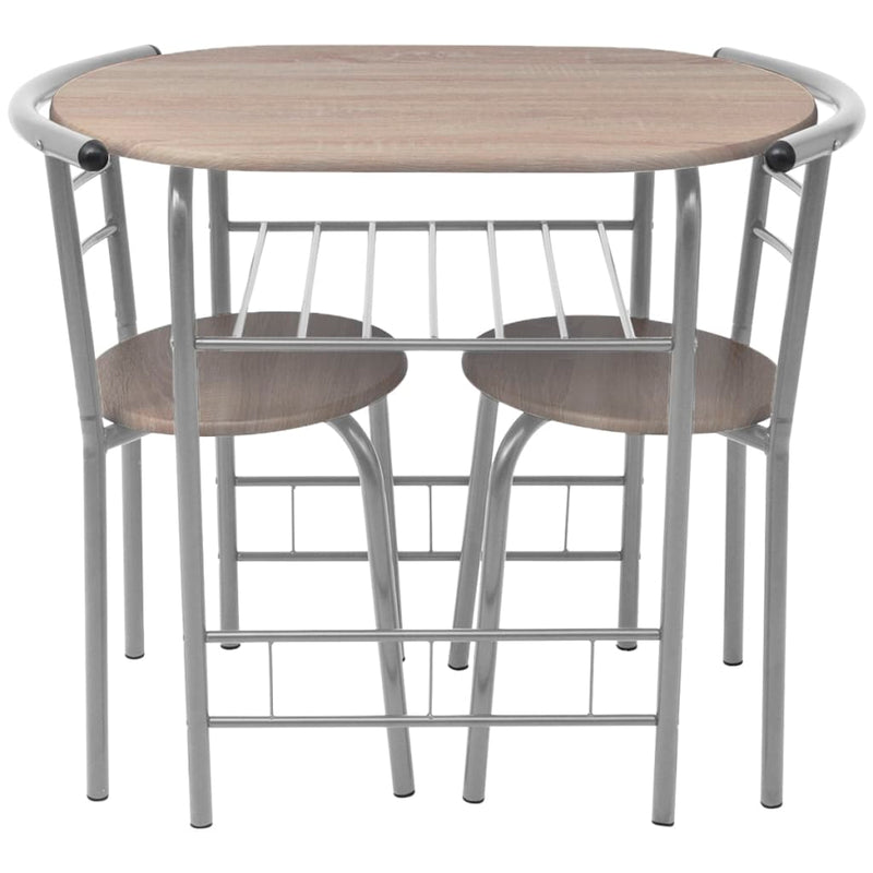 vidaXL Breakfast Bar Set MDF