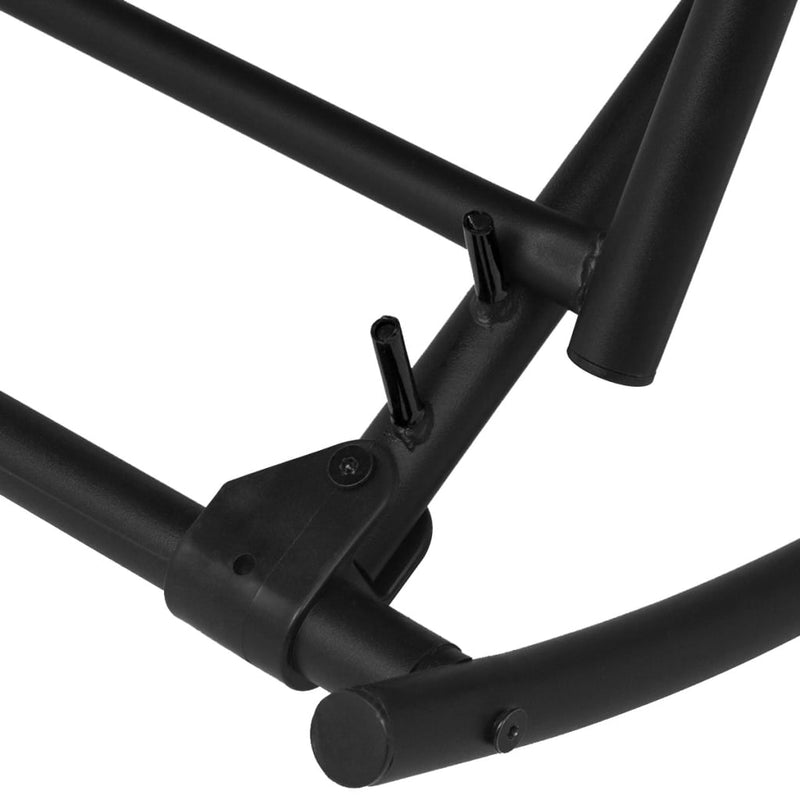 vidaXL Garden Rocking Chair Steel and Textilene Black