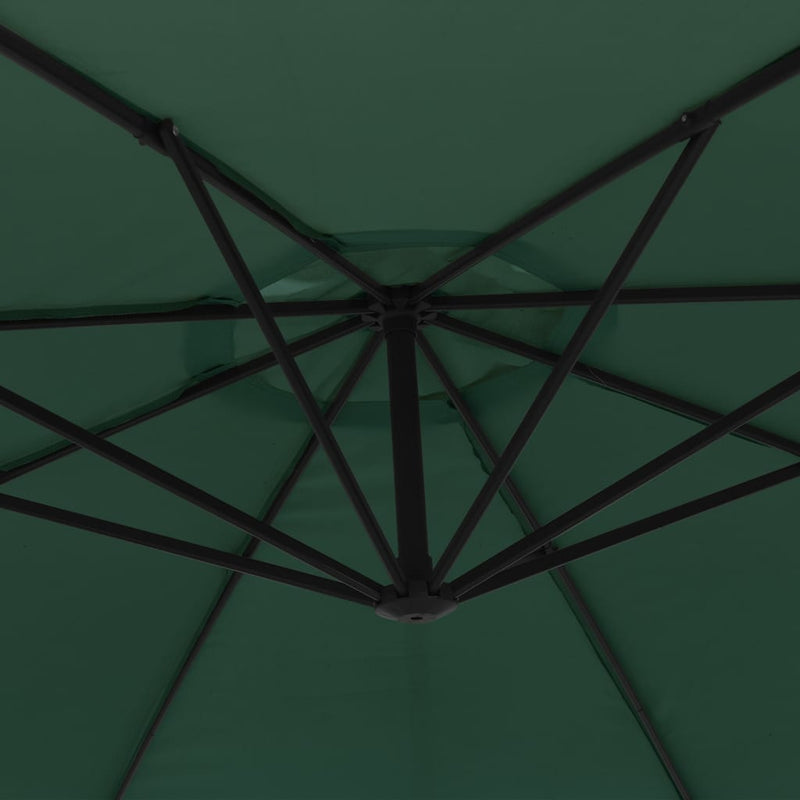 vidaXL Cantilever Garden Parasol 3.5 m Green