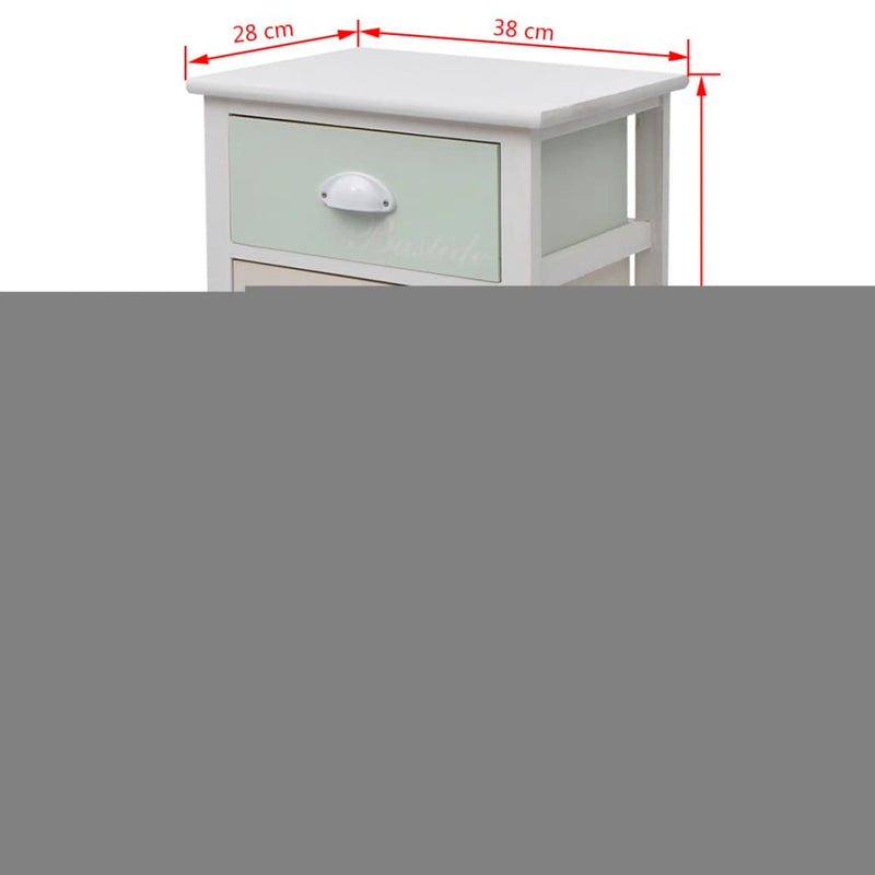 vidaXL French Storage Cabinet 4 Drawers Wood