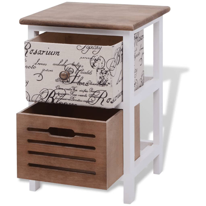 vidaXL Bedside Cabinets 2 pcs Wood