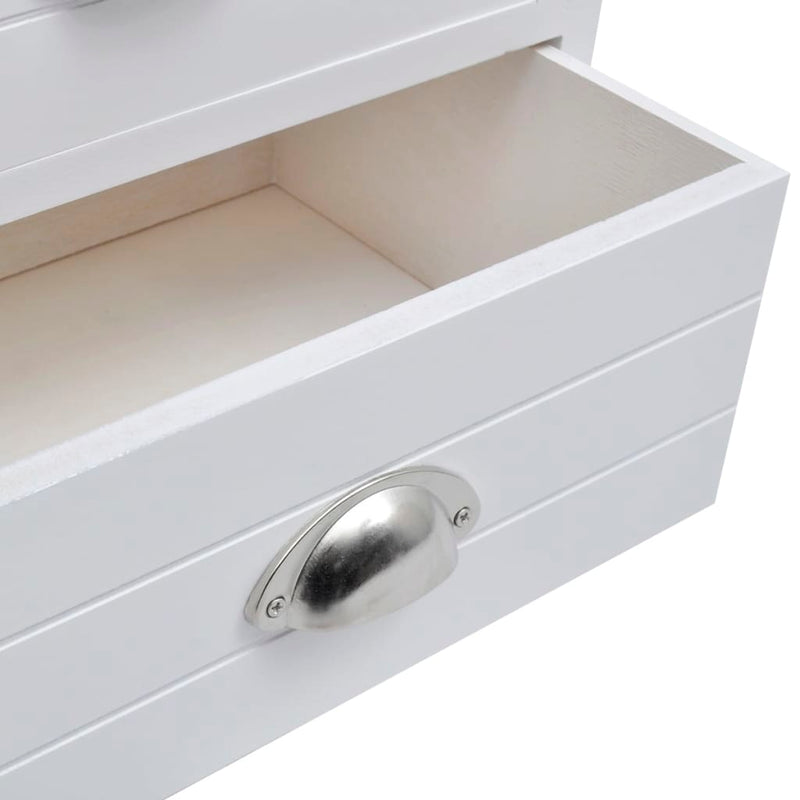vidaXL French Bedside Cabinets 2 pcs White
