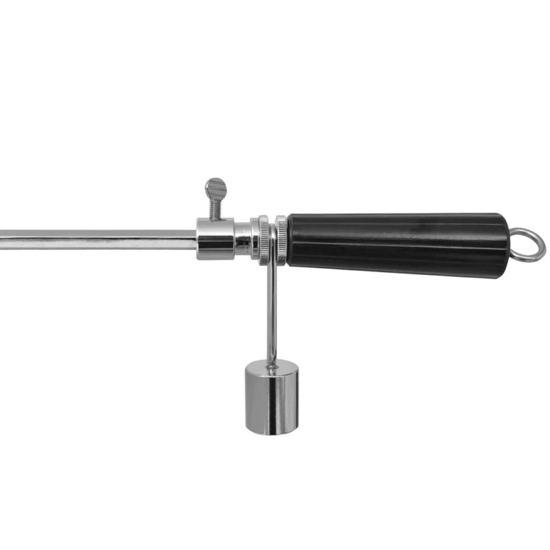 vidaXL BBQ Rotisserie Spit with Professional Motor Steel 900 mm