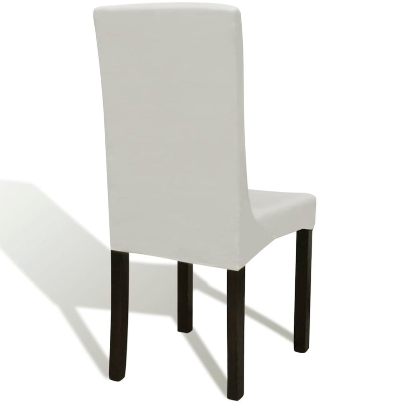 vidaXL Straight Stretchable Chair Cover 4 pcs Cream
