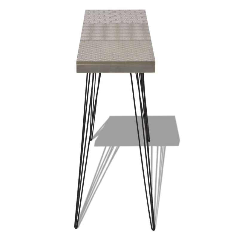 vidaXL Console Table 90x30x71.5 cm Grey
