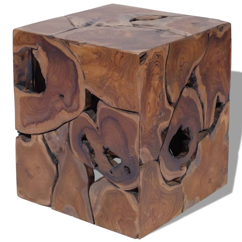 vidaXL Stool Brown 40x40x45 cm Solid Teak Wood