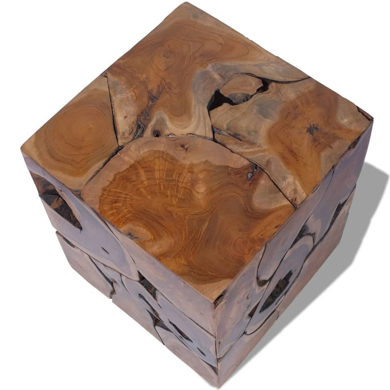 vidaXL Stool Brown 40x40x45 cm Solid Teak Wood