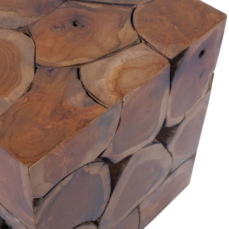 vidaXL Stool Brown 40x40x45 cm Solid Teak Wood