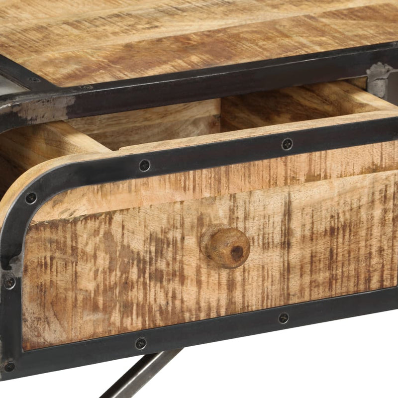 vidaXL Sideboard 120x30x75 cm Solid Mango Wood