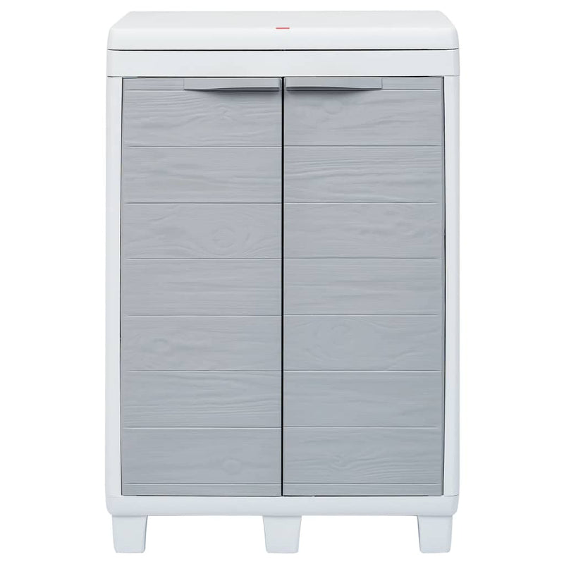 vidaXL Garden Dustbin with 3 Bags Light Grey 65x38x102 cm