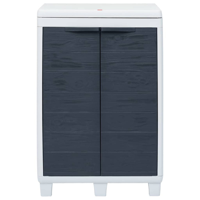 vidaXL Garden Dustbin with 3 Bags Dark Grey 65x38x102 cm