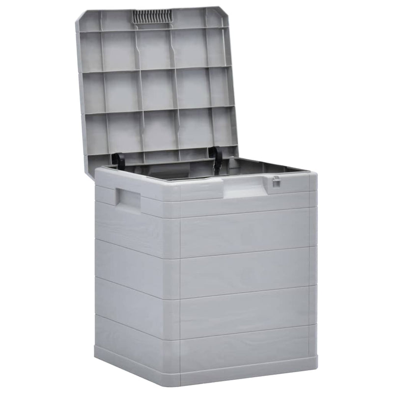 vidaXL Garden Storage Box 90 L Light Grey