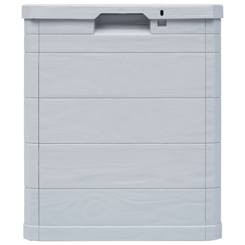 vidaXL Garden Storage Box 90 L Light Grey