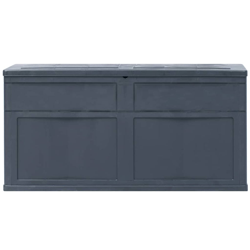 vidaXL Garden Storage Box 320 L Black