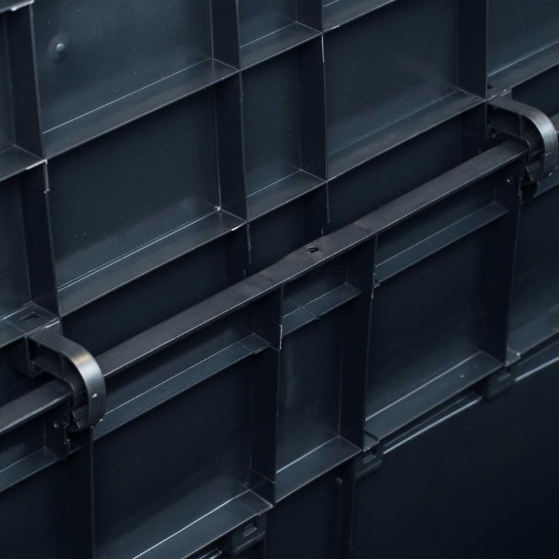 vidaXL Garden Storage Box 320 L Black