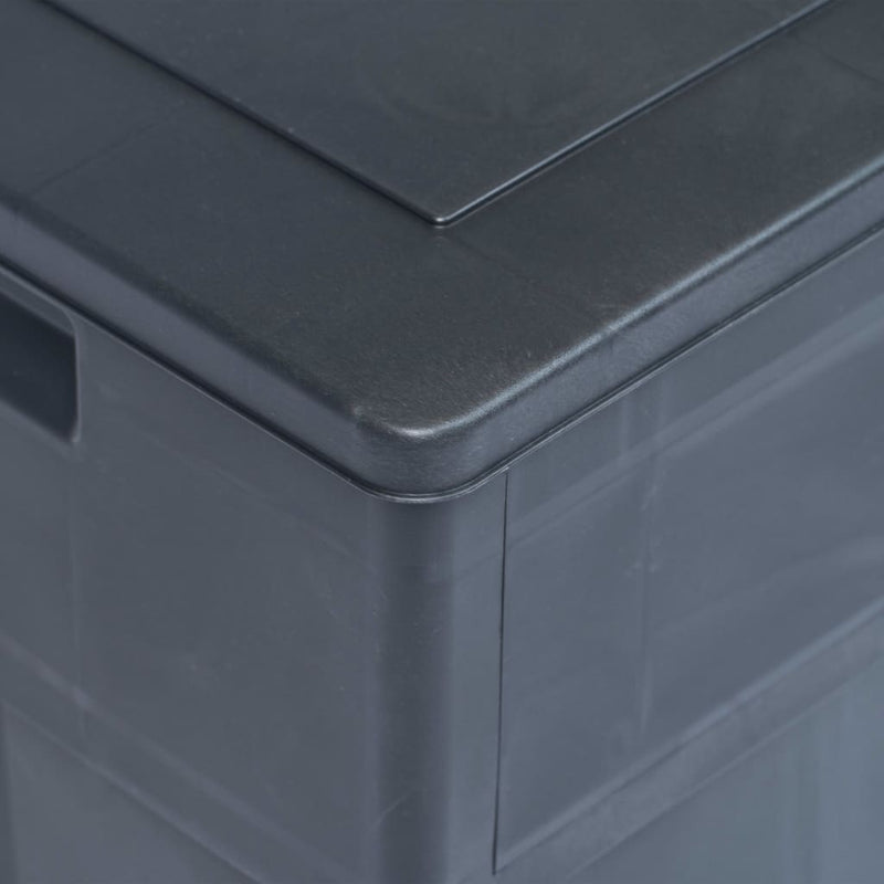 vidaXL Garden Storage Box 320 L Black