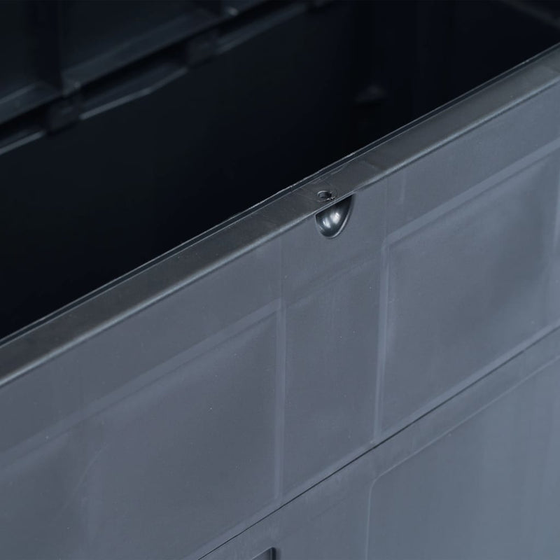 vidaXL Garden Storage Box 320 L Black