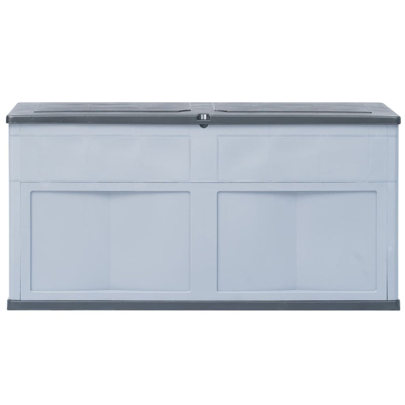 vidaXL Garden Storage Box 320 L Grey Black