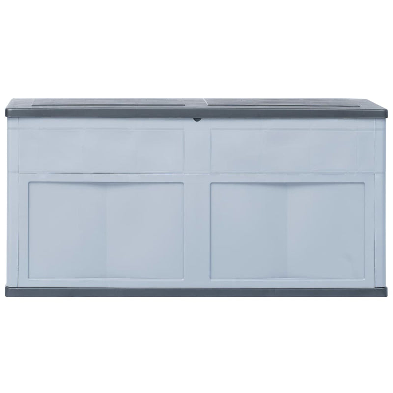vidaXL Garden Storage Box 320 L Grey Black