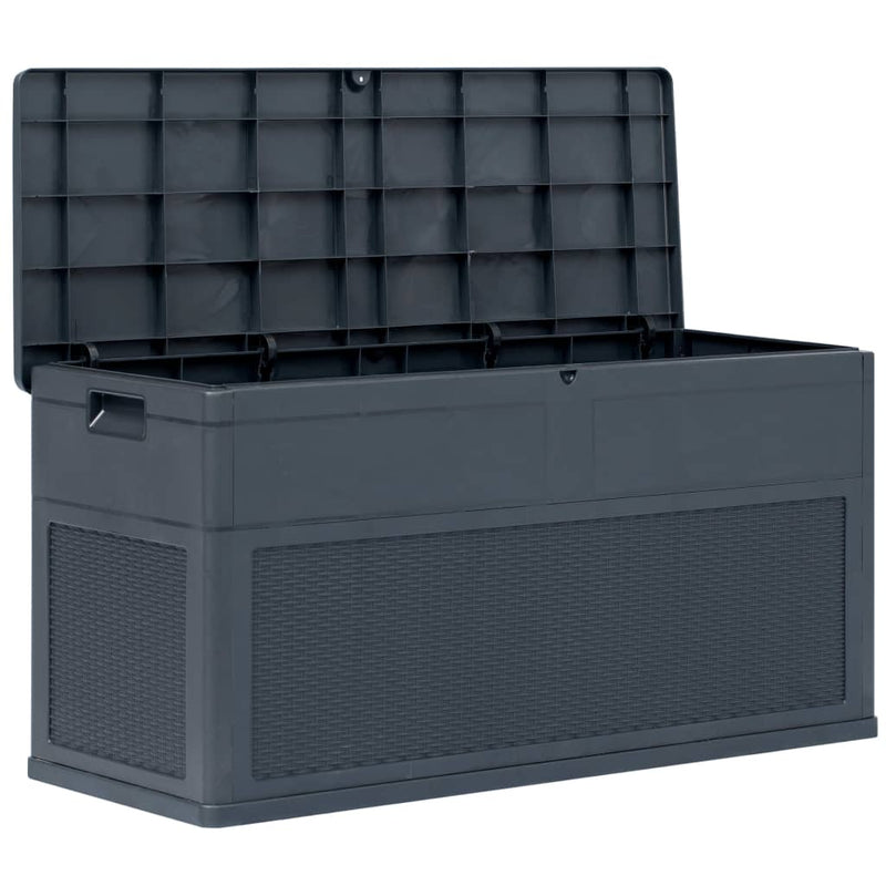vidaXL Garden Storage Box 320 L Anthracite