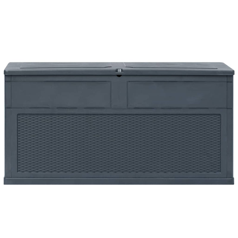 vidaXL Garden Storage Box 320 L Anthracite