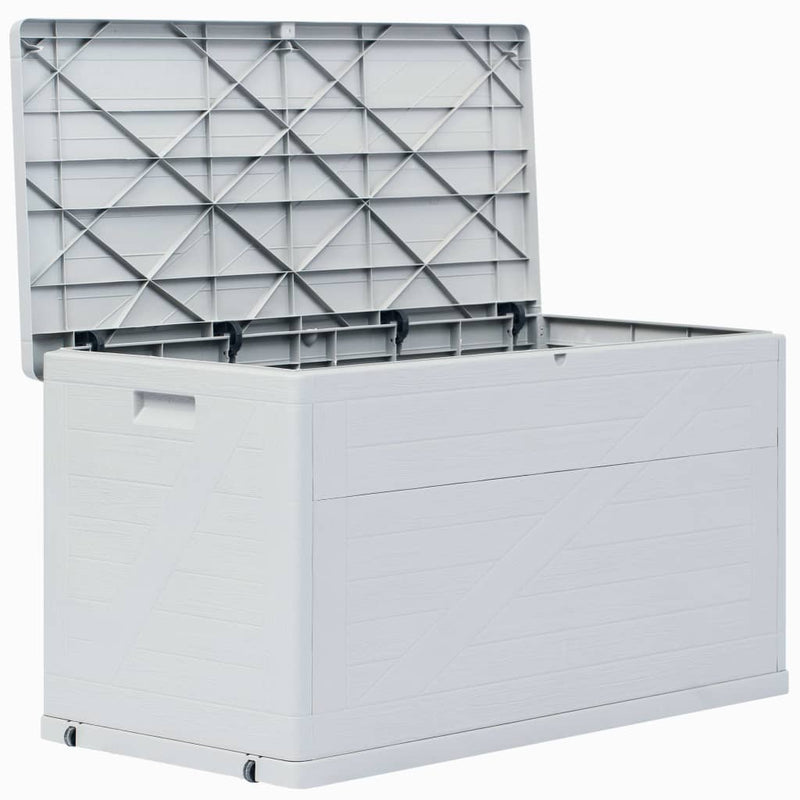vidaXL Garden Storage Box 420 L Light Grey