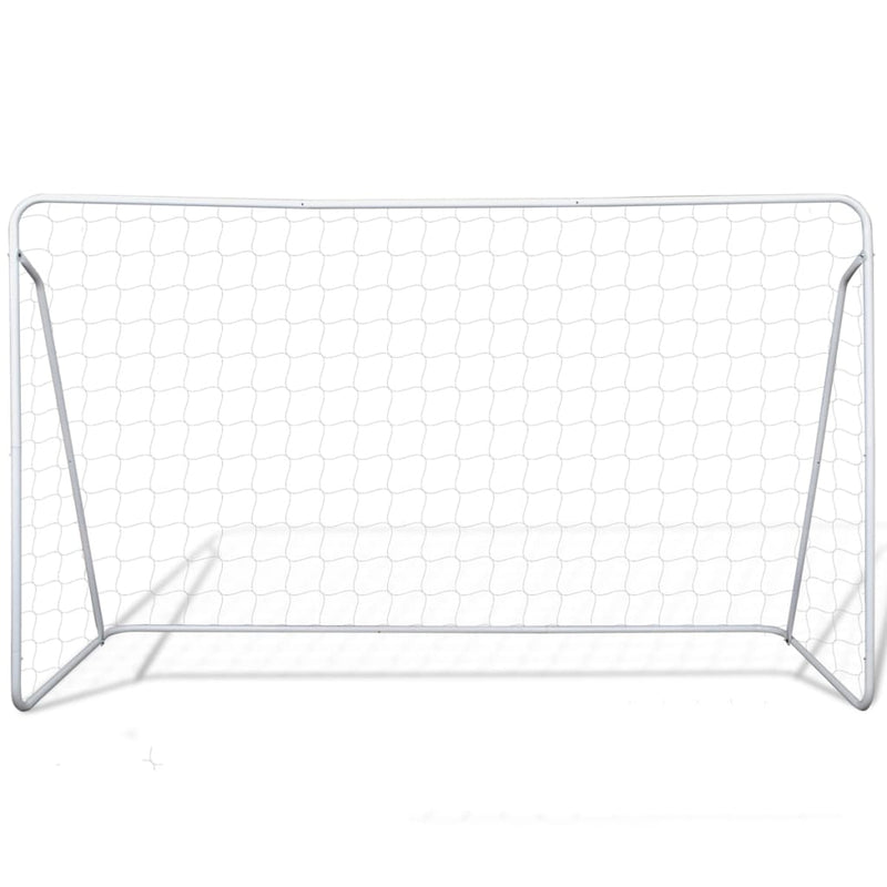 vidaXL Football Goal Nets Steel 2 pcs 240x90x150 cm