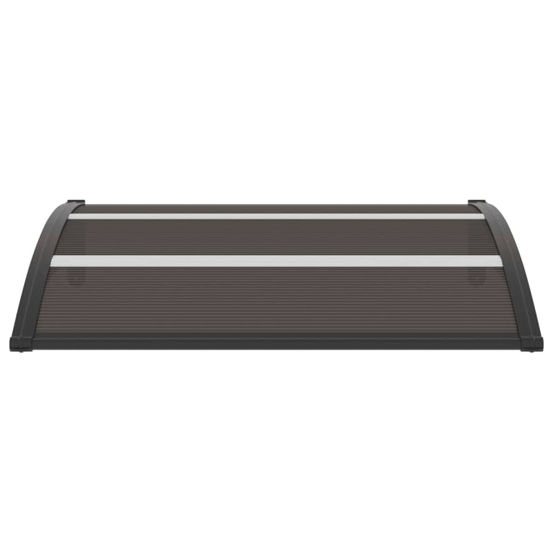 vidaXL Door Canopy Black 120x75 cm PC