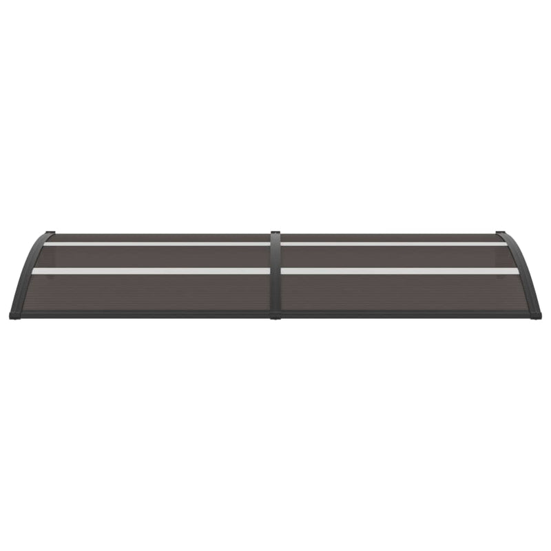vidaXL Door Canopy Black 240x75 cm PC