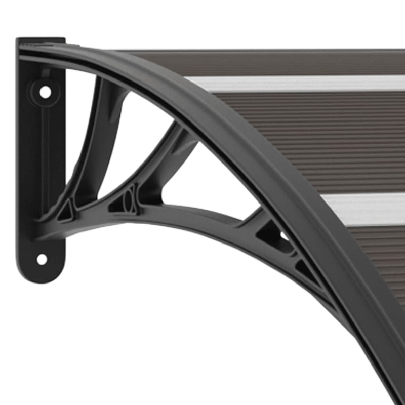 vidaXL Door Canopy Black 240x75 cm PC